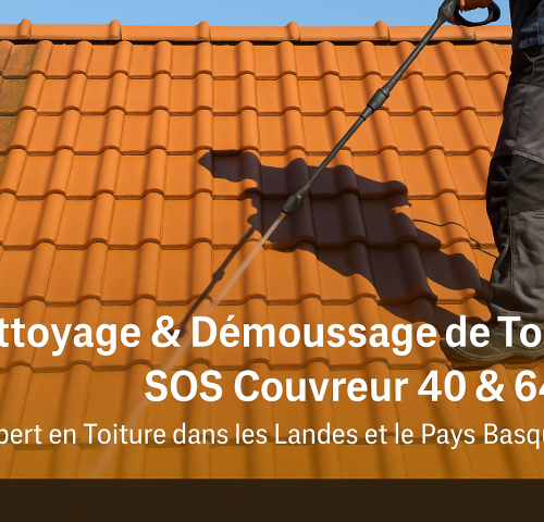 Démoussage de Toiture = Nettoyage et démoussage toiture Landes et Pays Basque